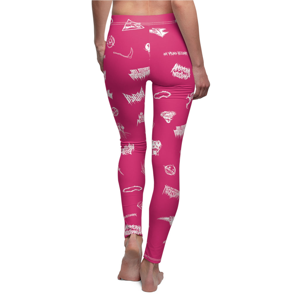 Wingbats Leggings — Fuchsia