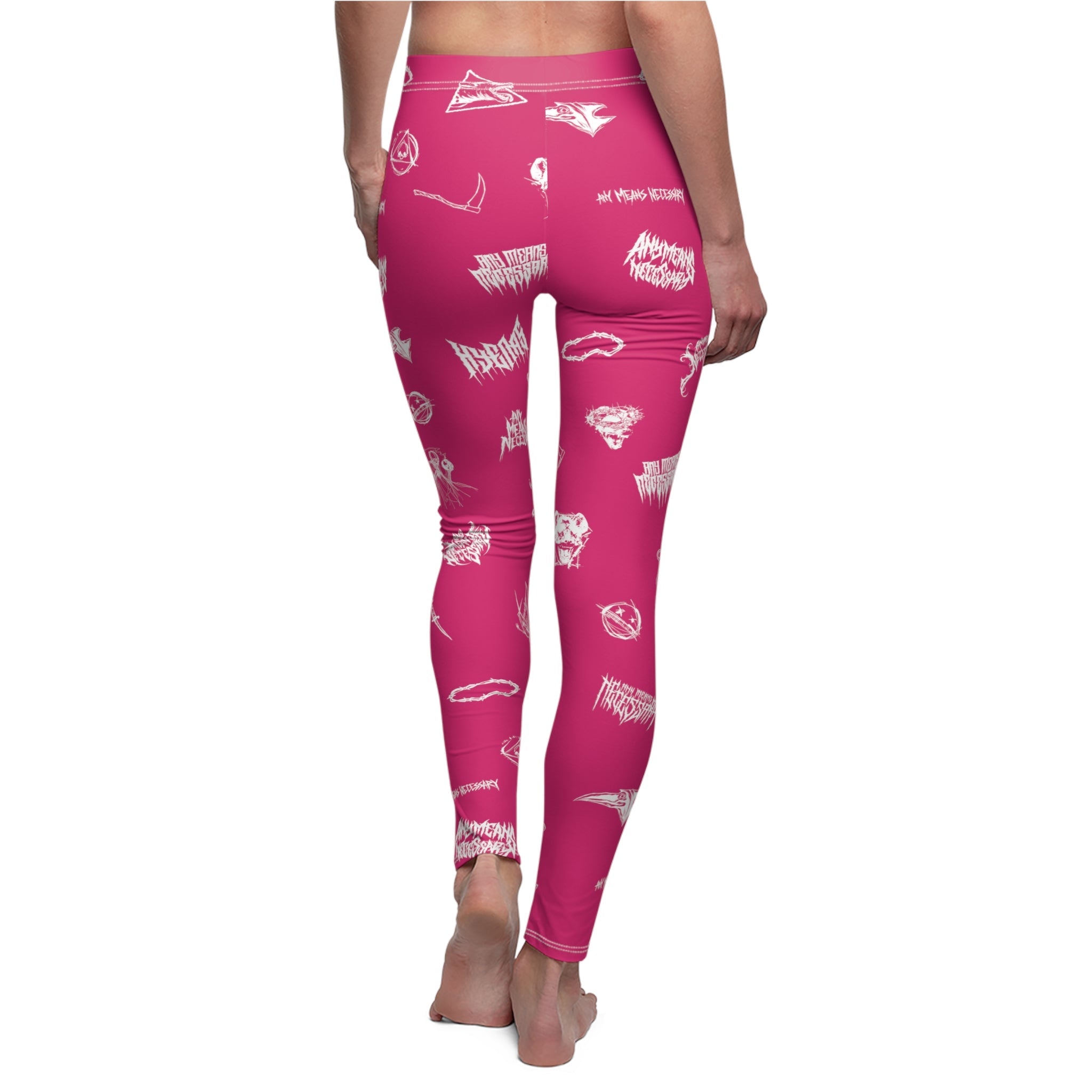 Wingbats Leggings — Fuchsia