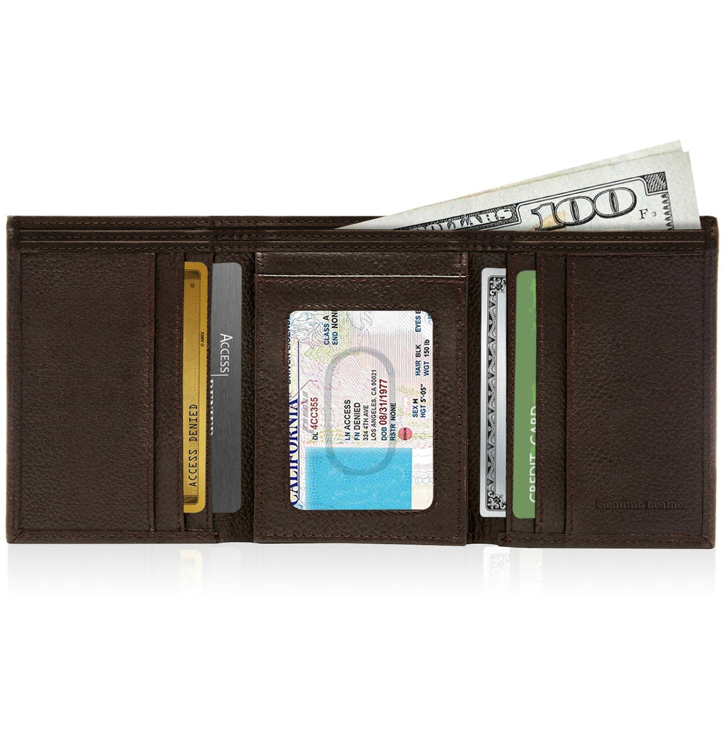 Full Grain Leather Trifold Wallet