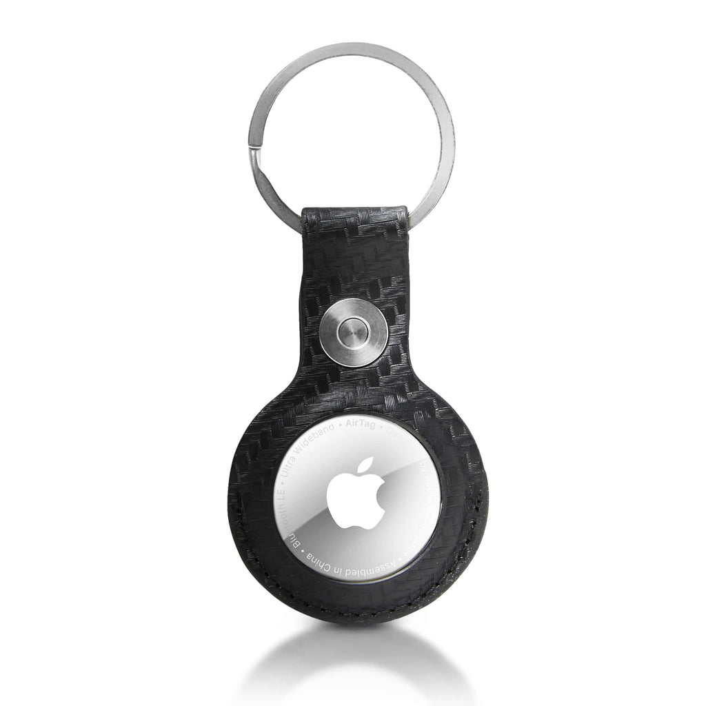 Genuine Leather Air Tag Keychain