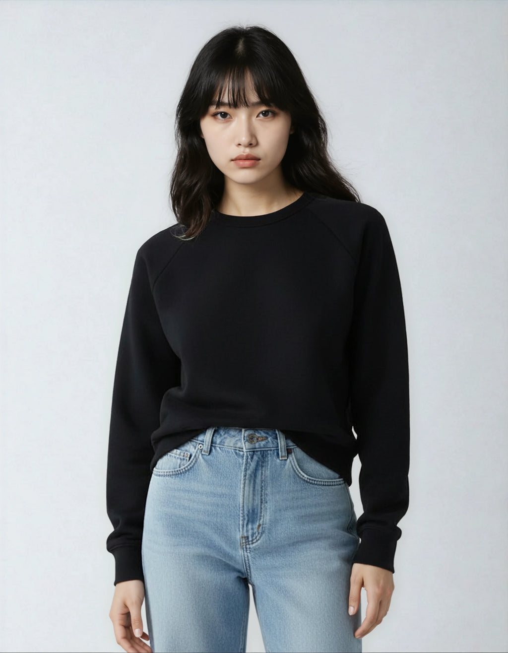 Midweight Crew Neck Fleece Sweatshirt