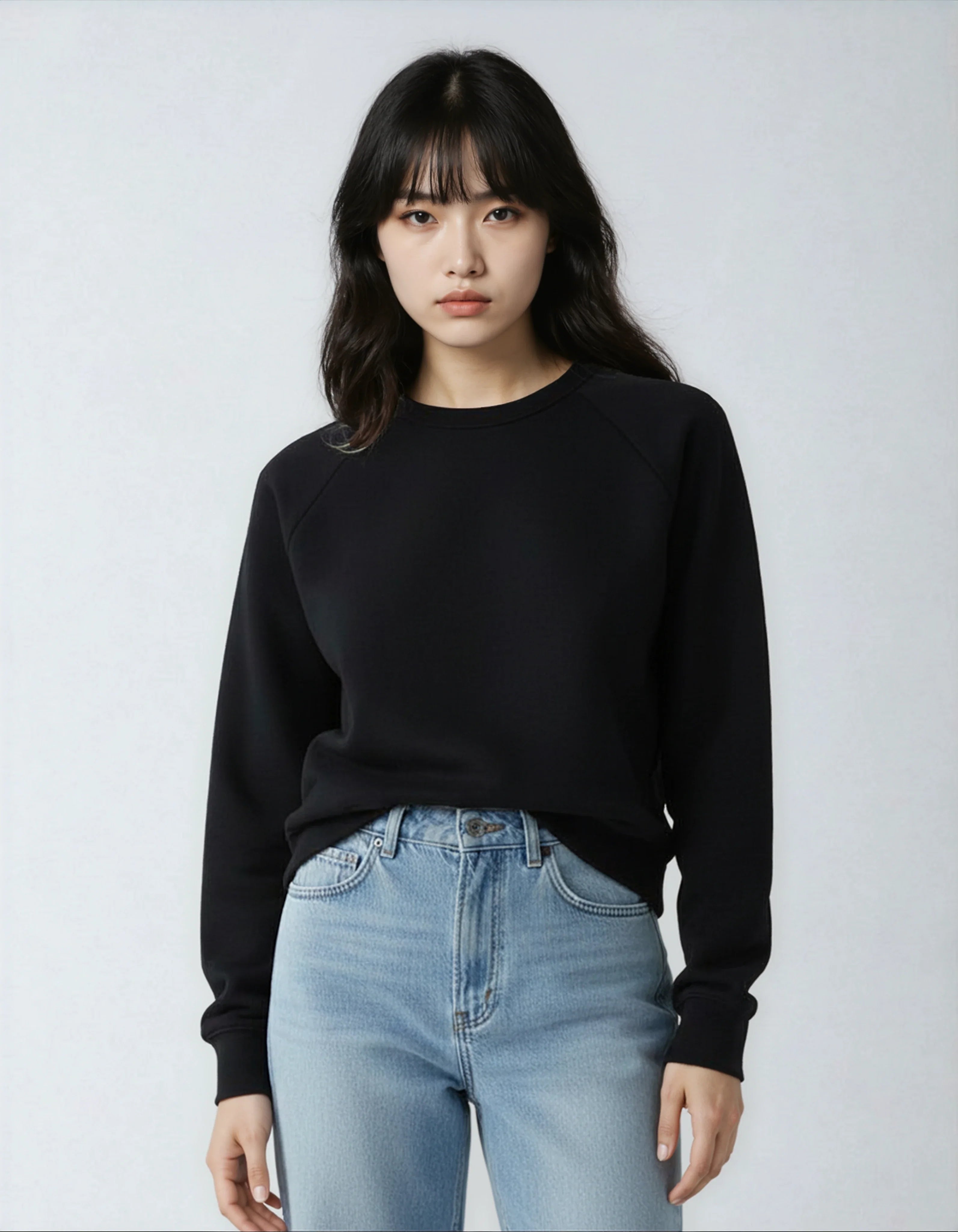 Midweight Crew Neck Fleece Sweatshirt