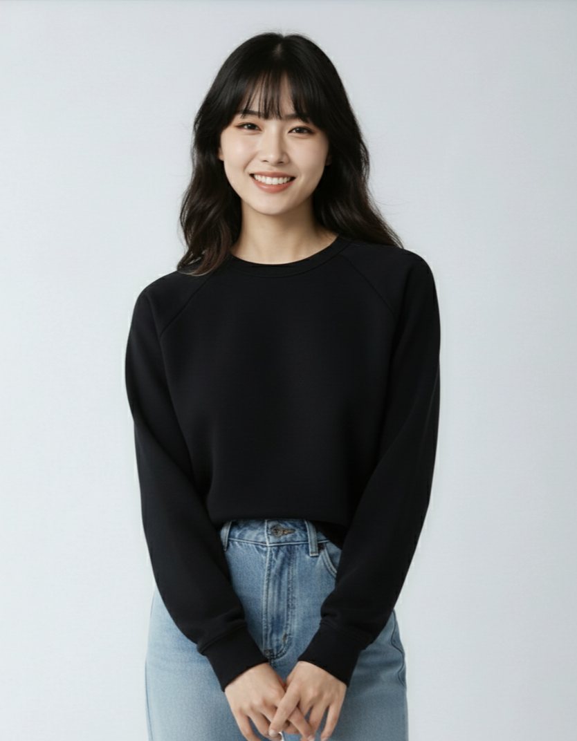 Midweight Crew Neck Fleece Sweatshirt