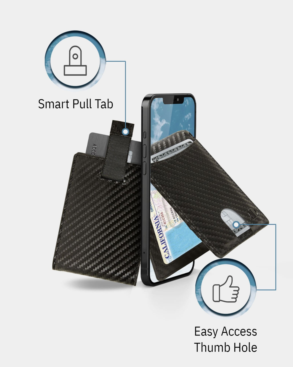 RFID Money Clip Bifold Wallet