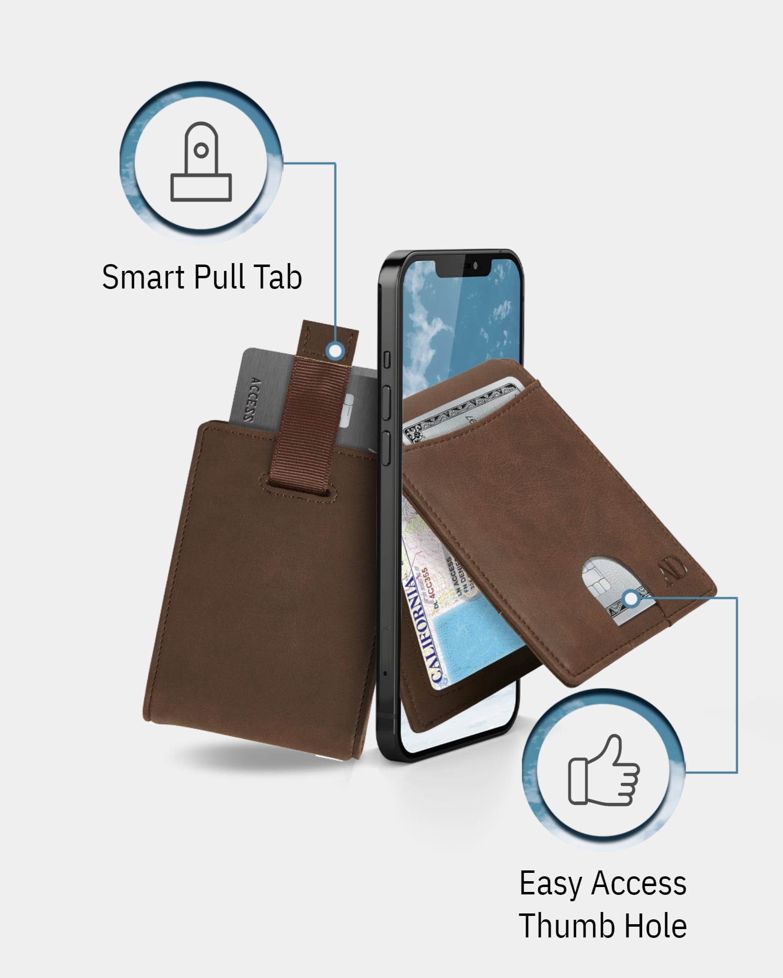 RFID Money Clip Bifold Wallet
