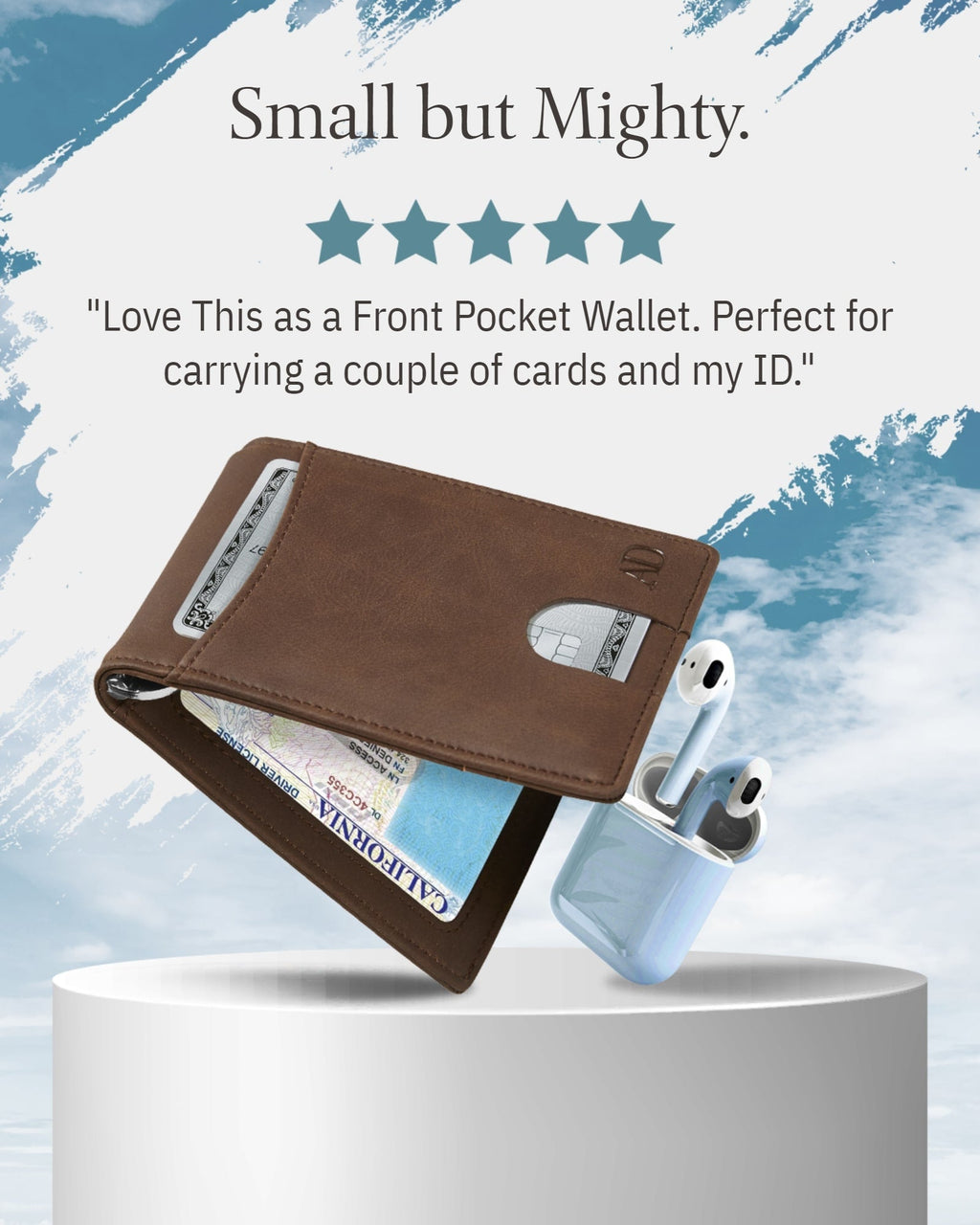 RFID Money Clip Bifold Wallet