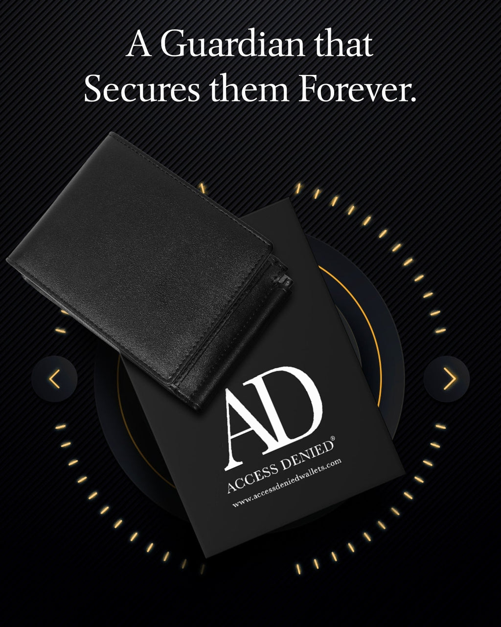 Vegan Leather Trifold Wallet with Money Clip