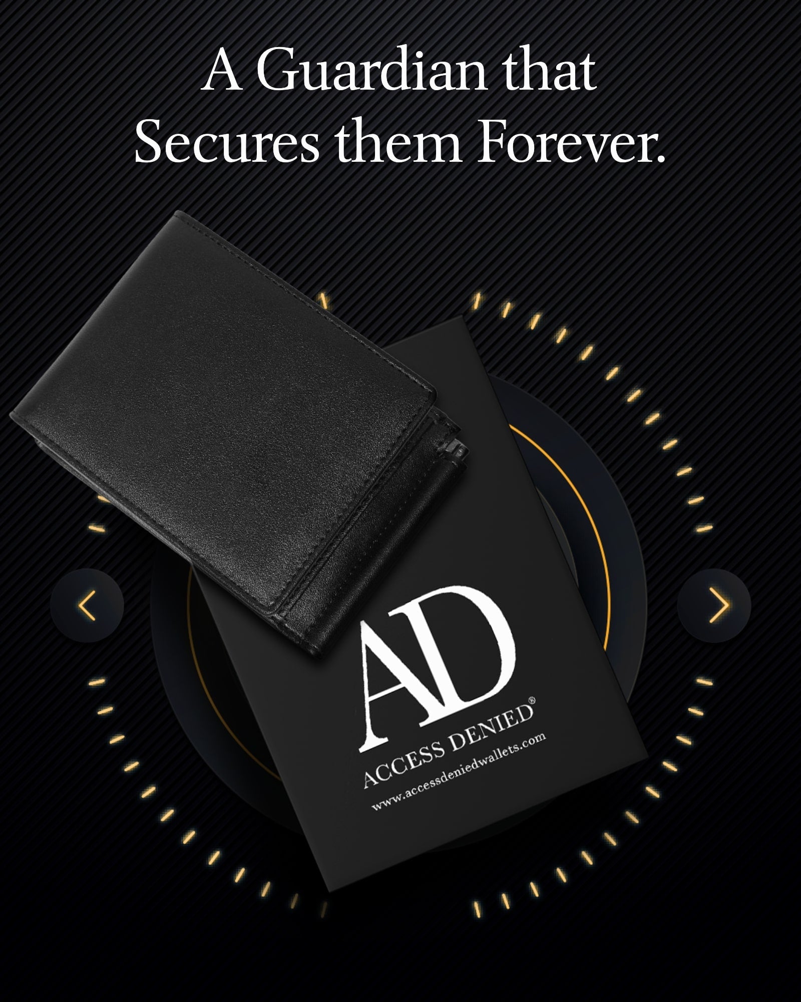 Vegan Leather Trifold Wallet with Money Clip