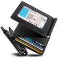 Vegan Leather Trifold Wallet with Money Clip