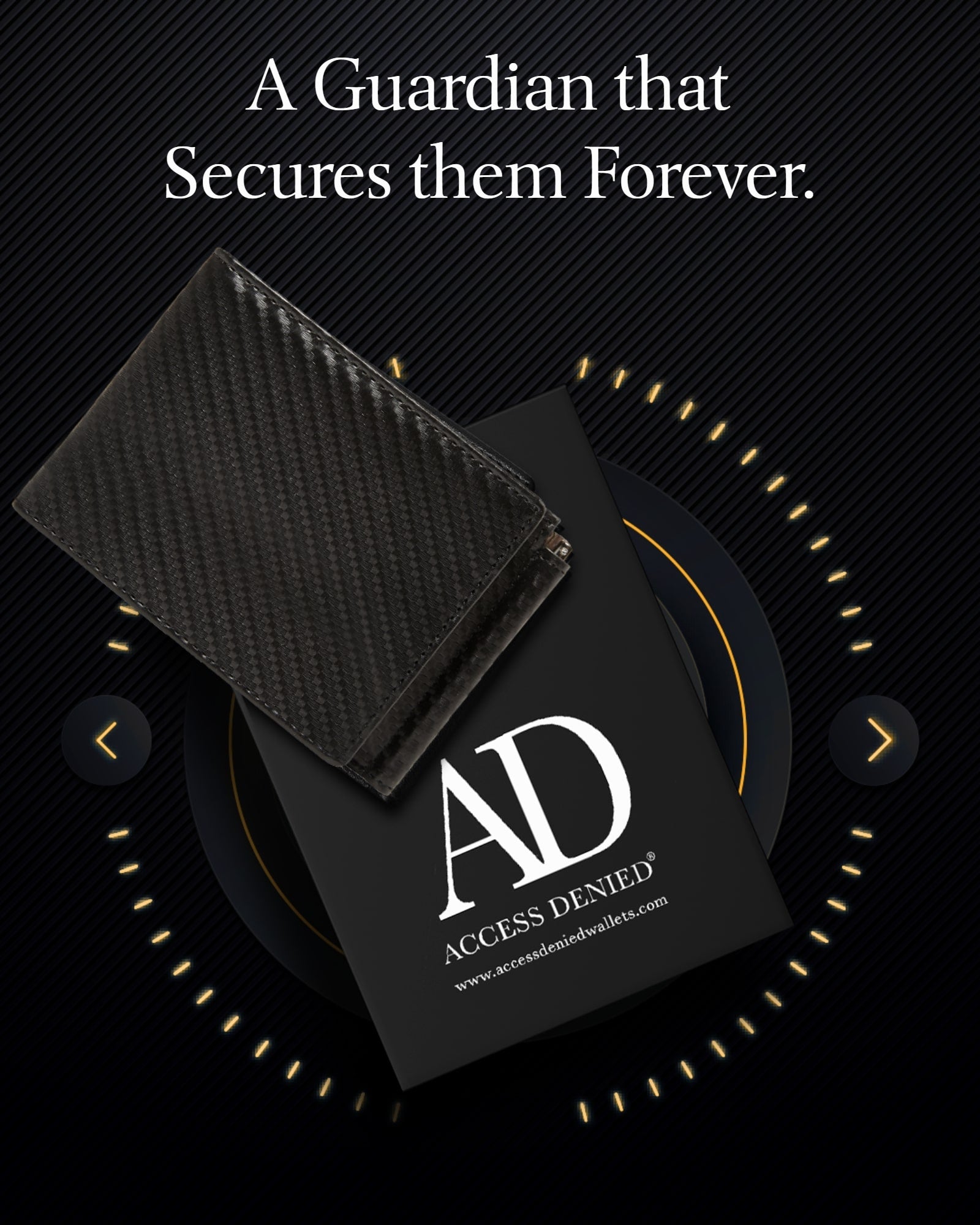 Vegan Leather Trifold Wallet with Money Clip