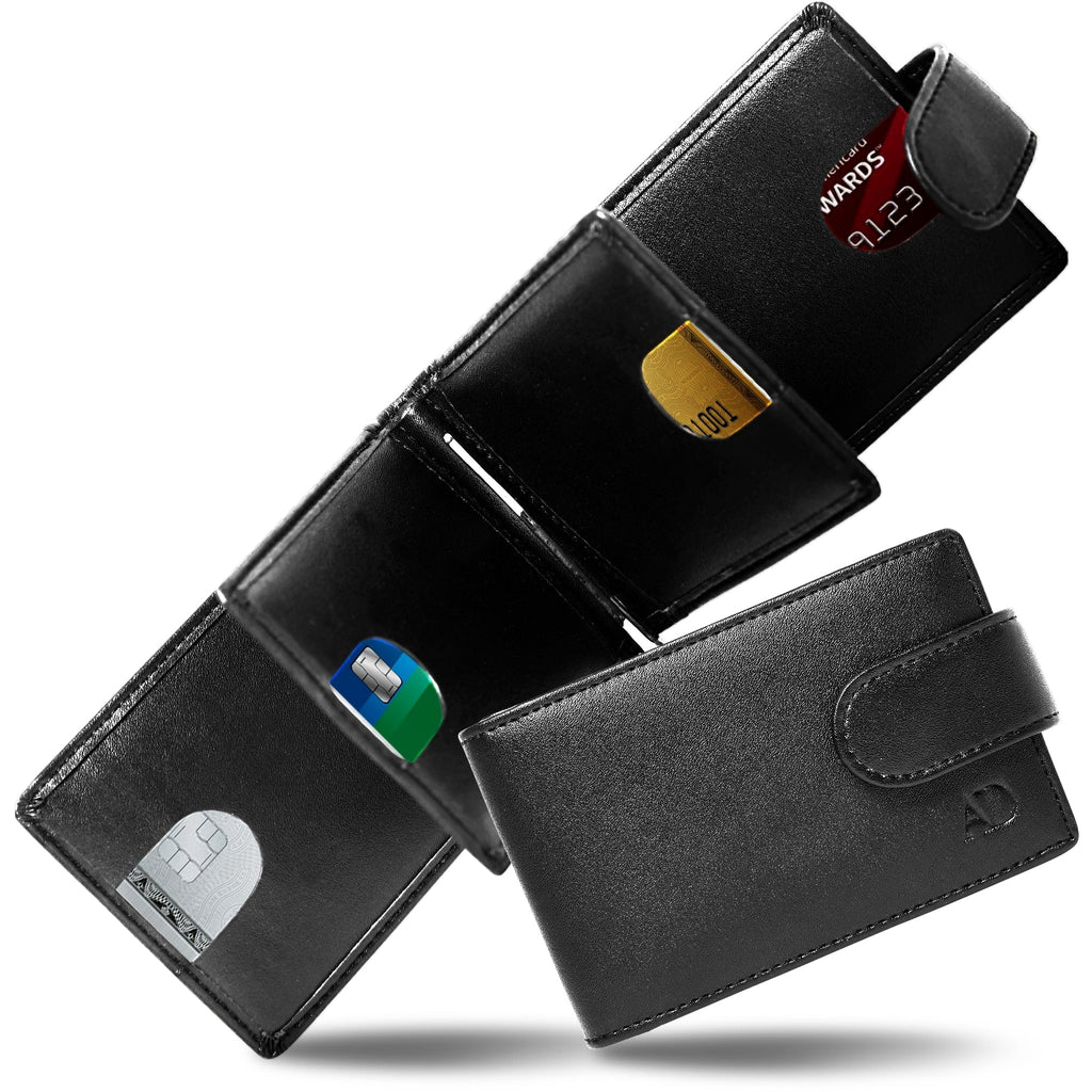 Vegan Leather Snap Bifold Wallet