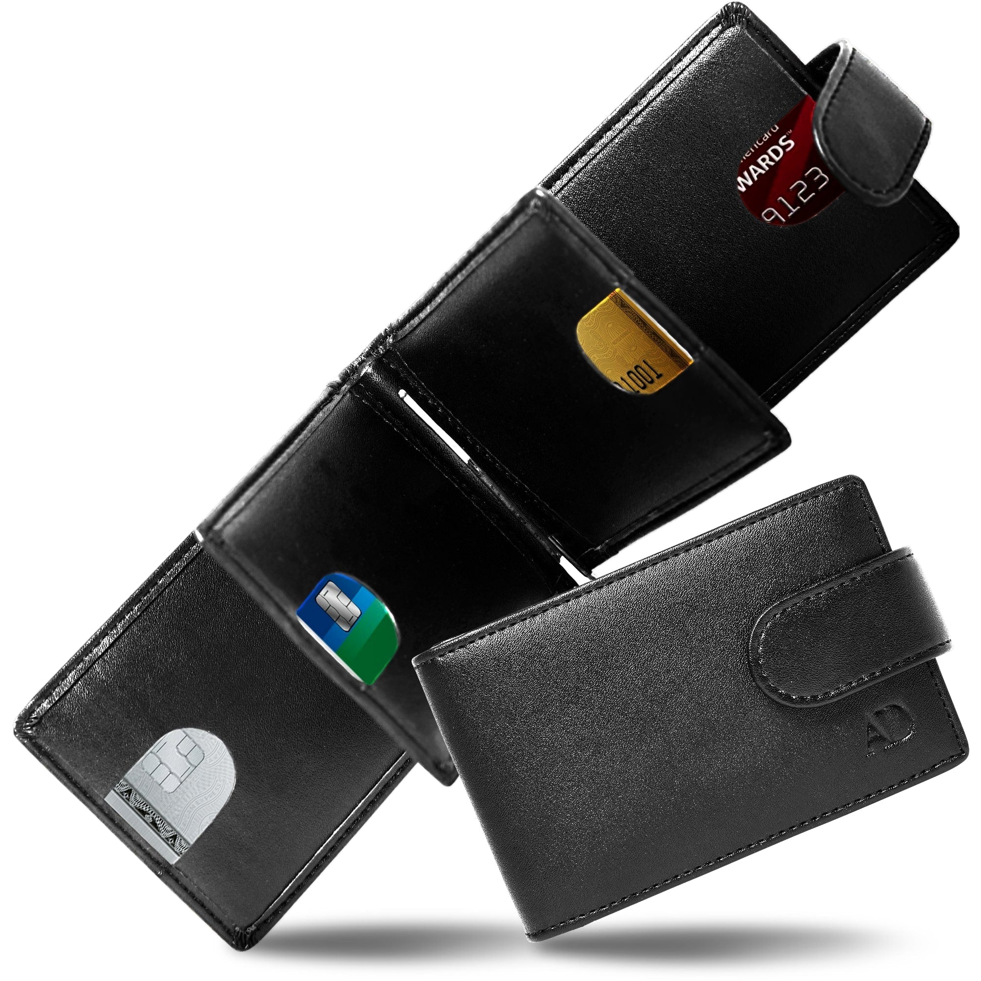 Vegan Leather Snap Bifold Wallet