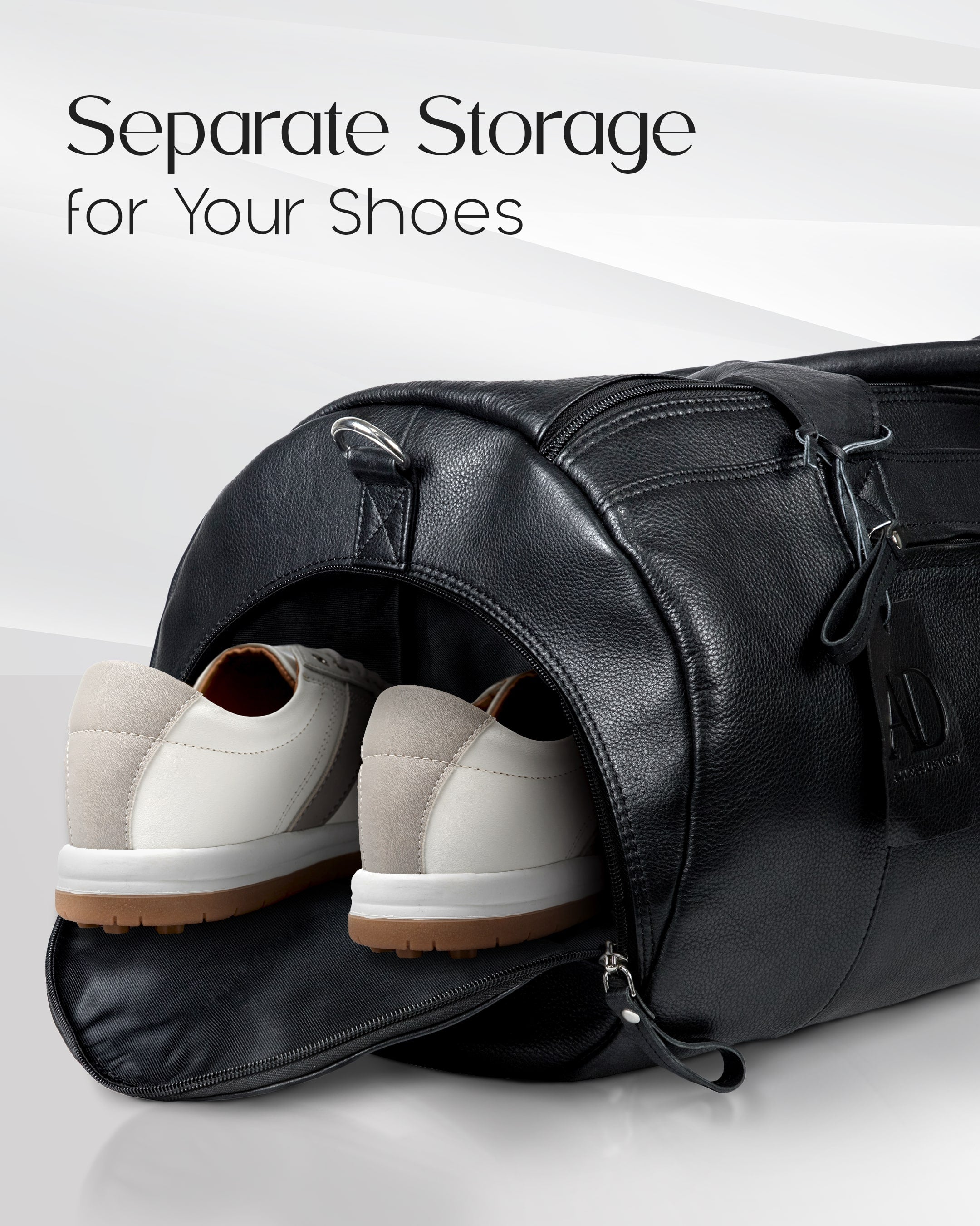 Genuine Leather Travel Duffel Bag