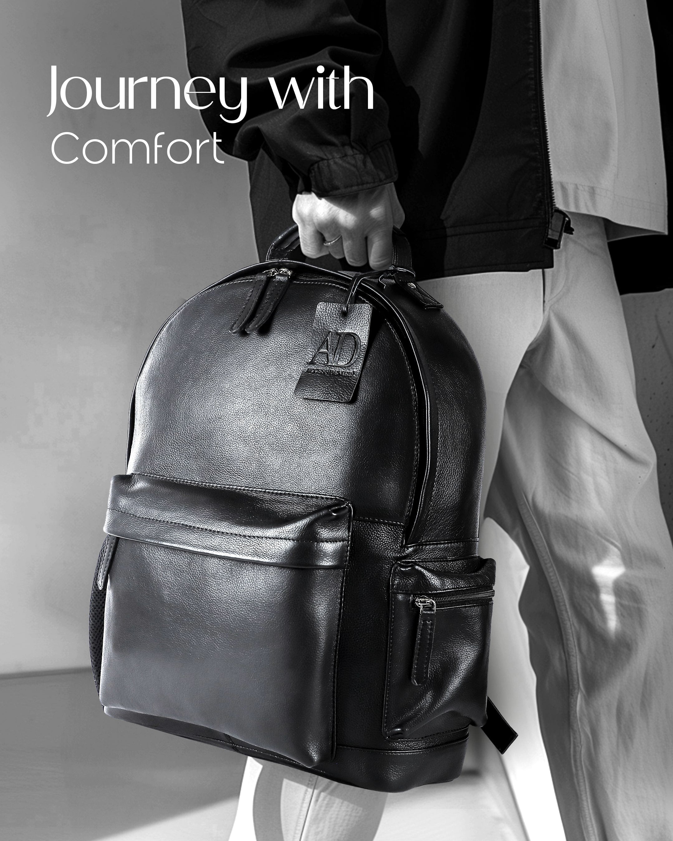 Genuine Leather Laptop Backpack
