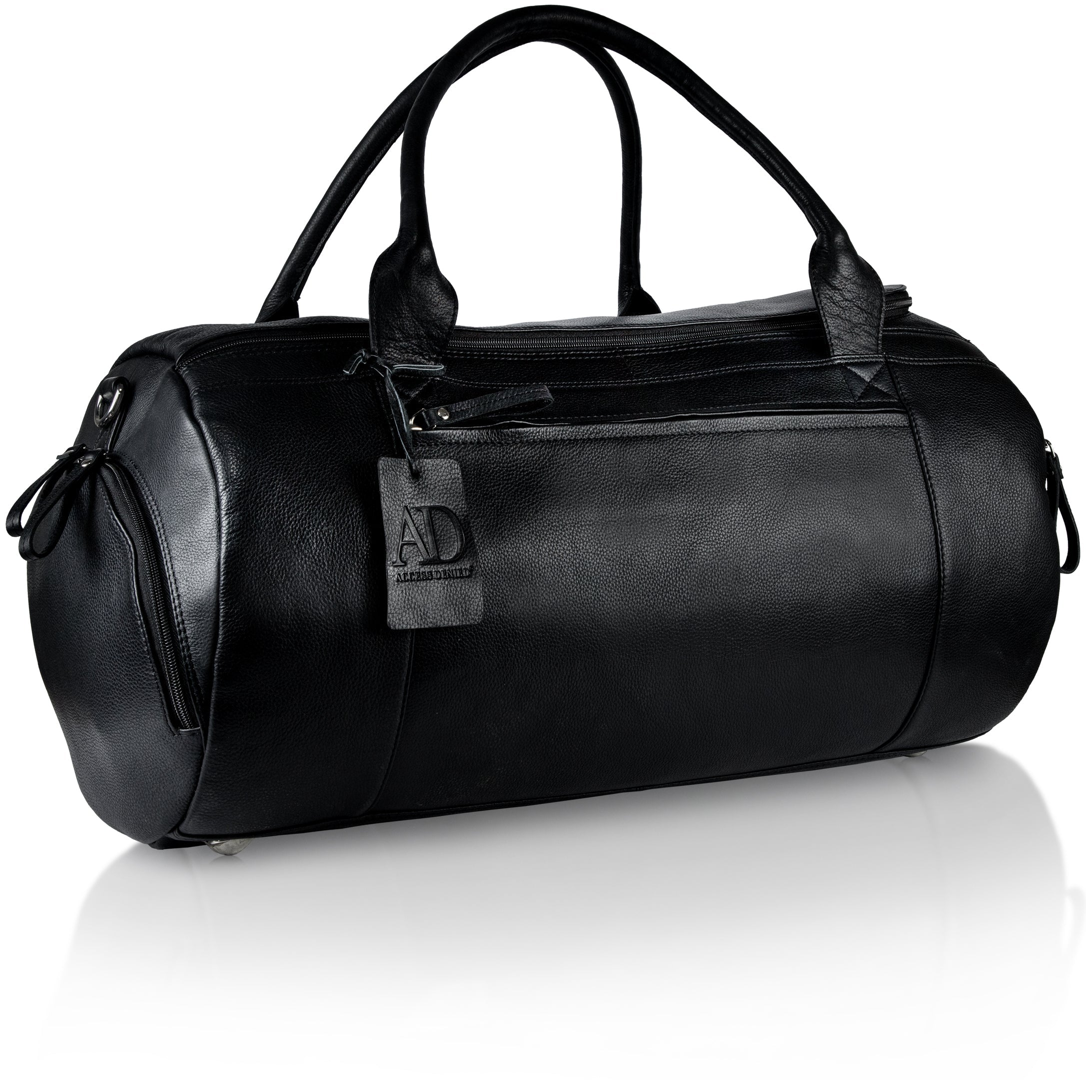 Genuine Leather Travel Duffel Bag