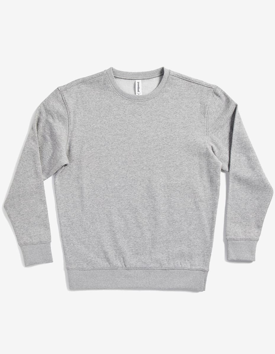 Midweight Crew Neck Fleece Sweatshirt