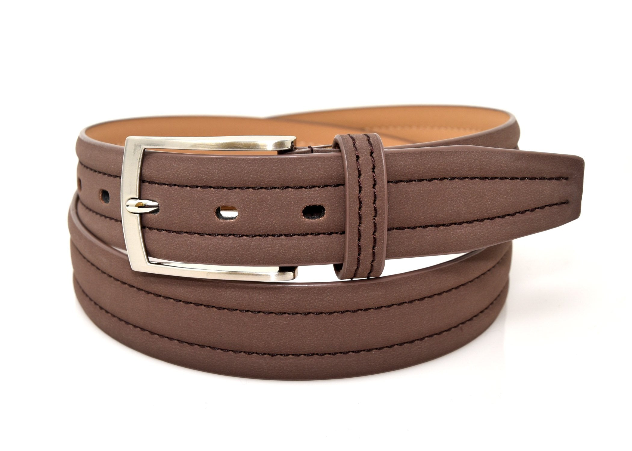 Flat Edge Genuine Leather Belt