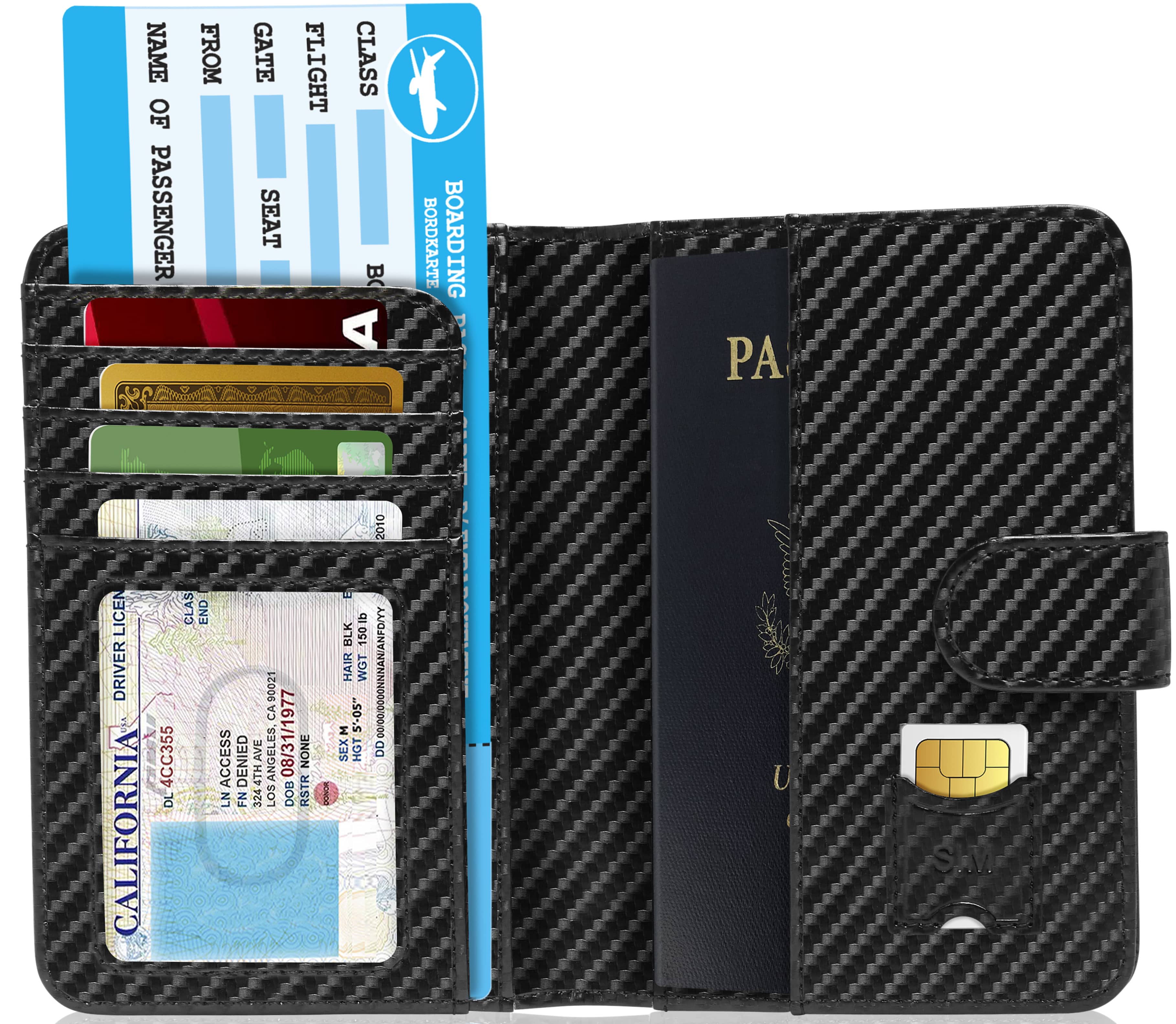 Vegan Leather RFID Passport Holder