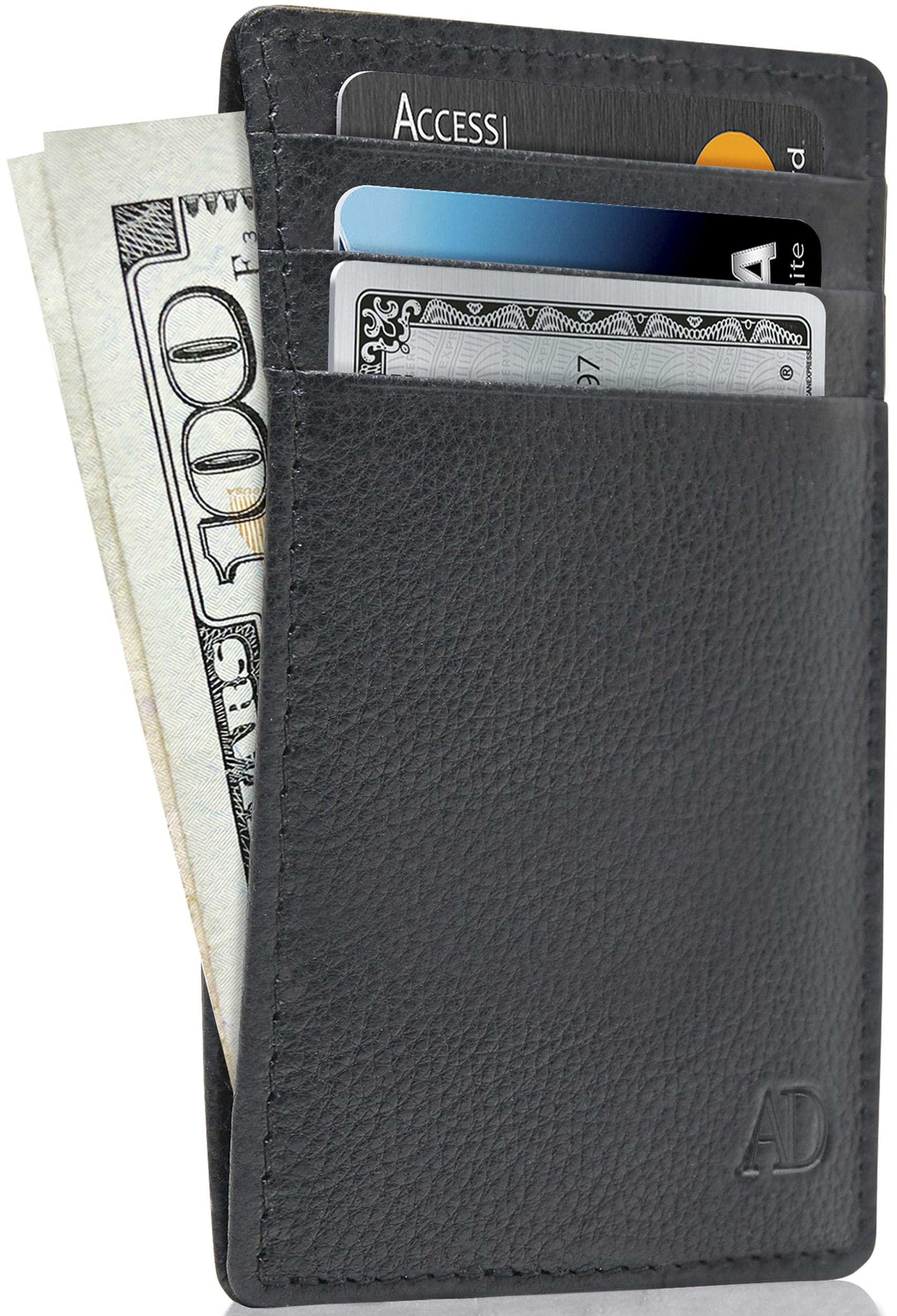 Slim Minimalist Leather Cardholder