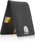 Full Grain Leather Pull-Strap Bifold Wallet