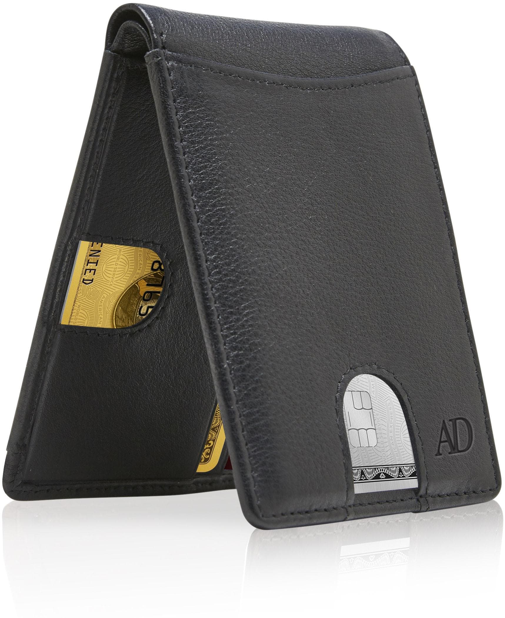 Full Grain Leather Pull-Strap Bifold Wallet