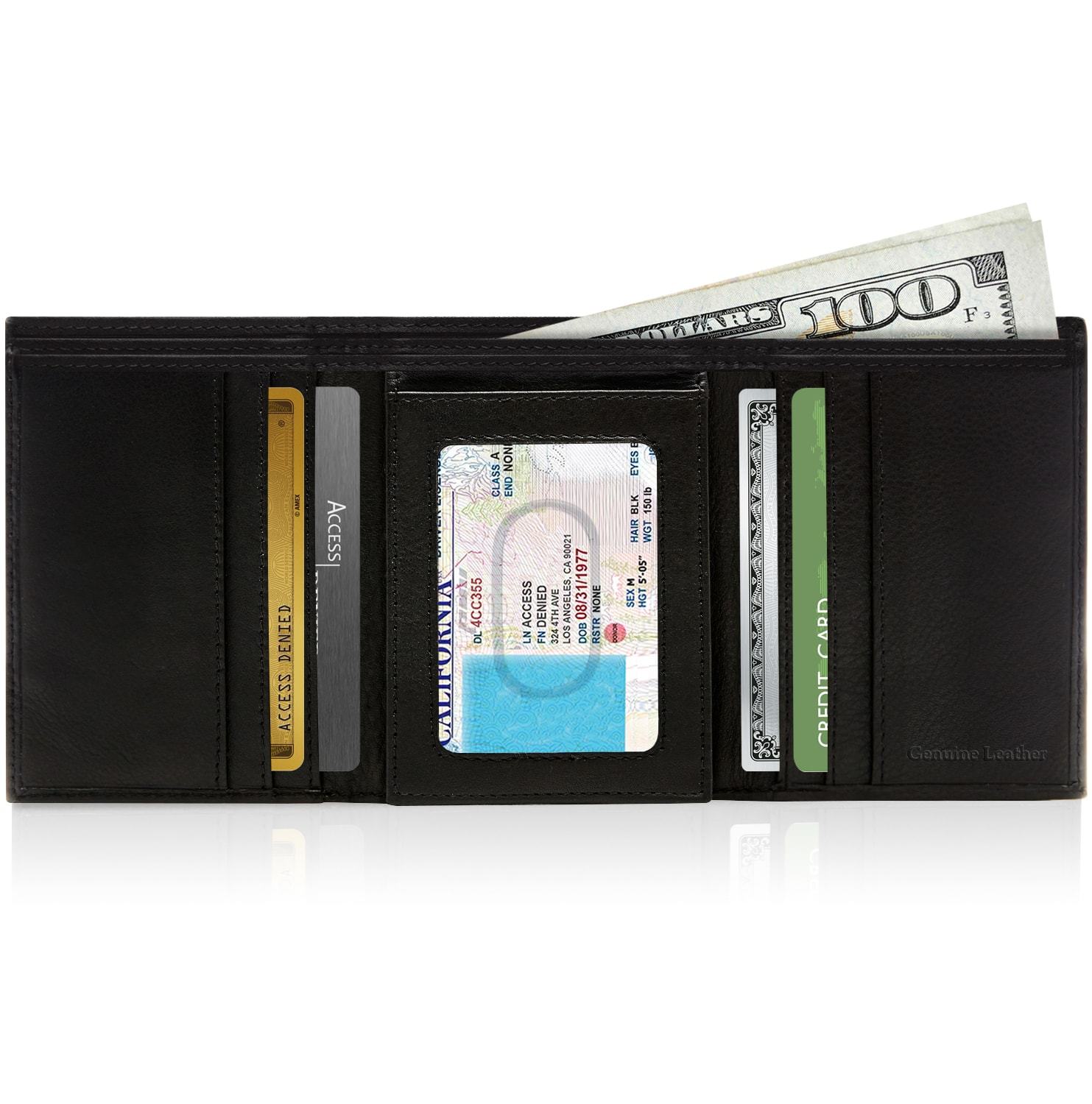 Full Grain Leather Trifold Wallet