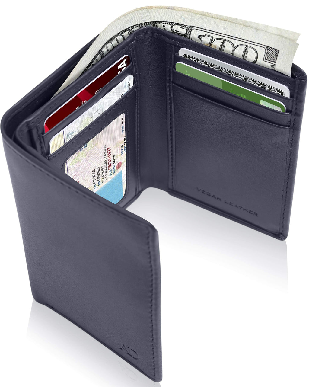 Vegan Leather Trifold Wallet