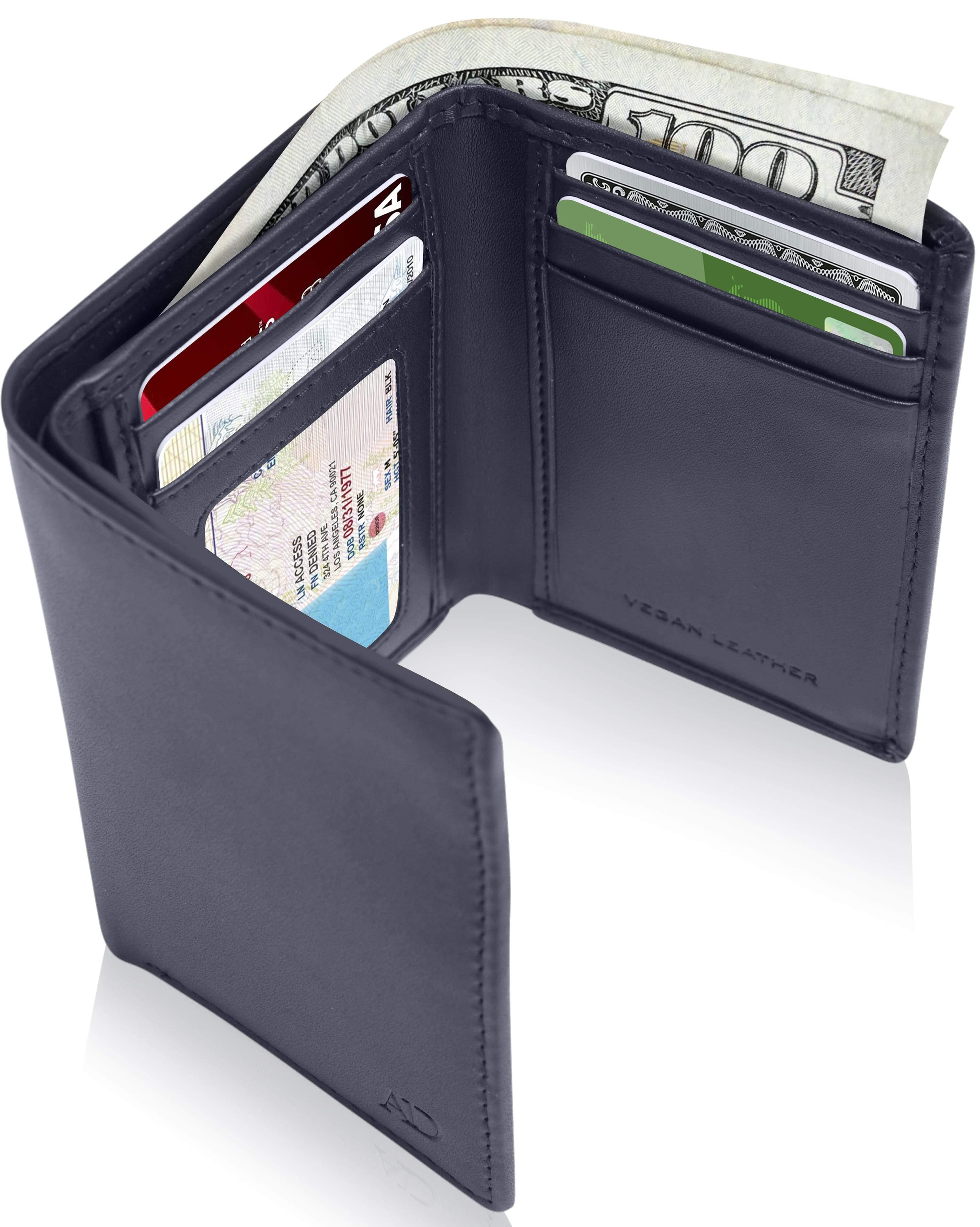Vegan Leather Trifold Wallet